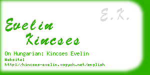evelin kincses business card